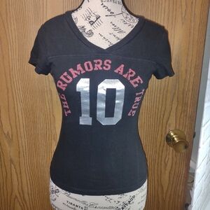 Sm. No Boundaries Black Tee with Silver Graphic